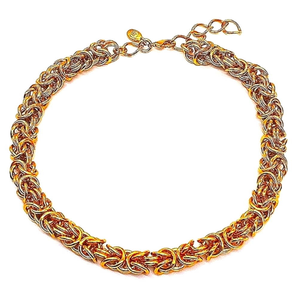 JENNIFER BEHR Byzantine Zyra 18K Gold Plated Signed Choker Necklace-NWOT